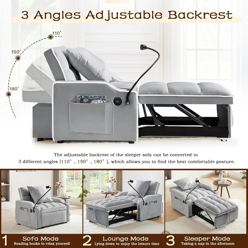 Adjustable Sleeper Chair Bed