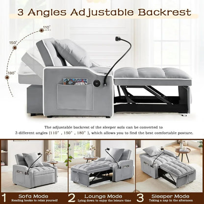 Adjustable Sleeper Chair Bed