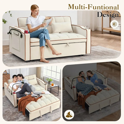 3-in-1 Convertible Loveseat