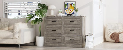6-Drawer Wide Dresser