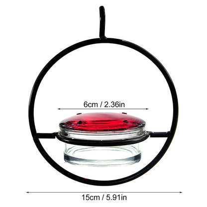 Hanging Bird Feeder with Red Bowl